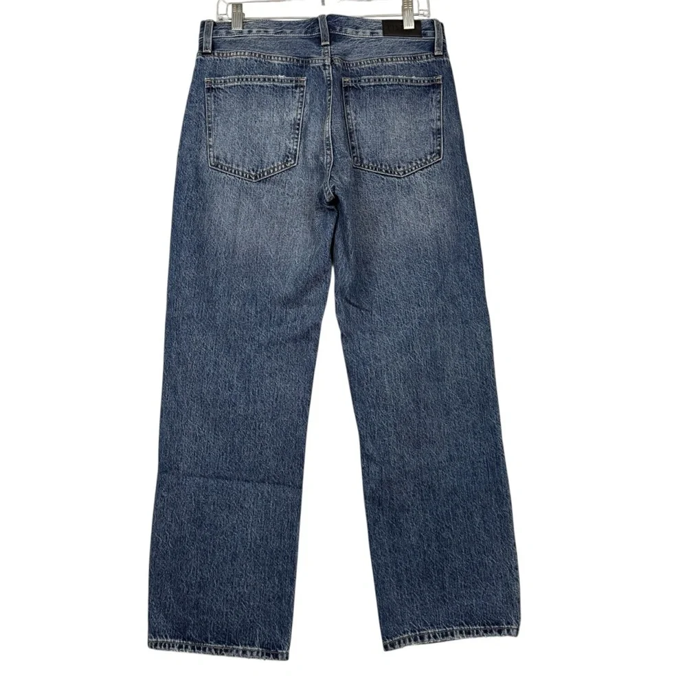 Anthropologie Pistola Lexi Mid Rise Bowed Barrel Leg Straight Jeans - Picture 4 of 7